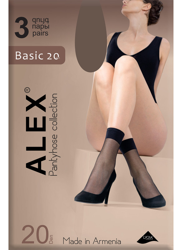 Basic 20 DEN женские носки, 3 пары